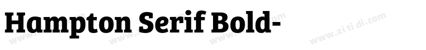 Hampton Serif Bold字体转换